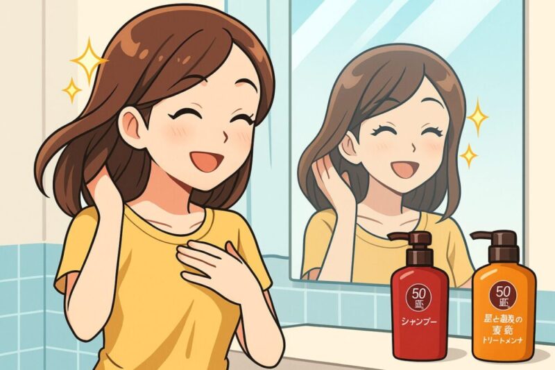 髪ツヤツヤ